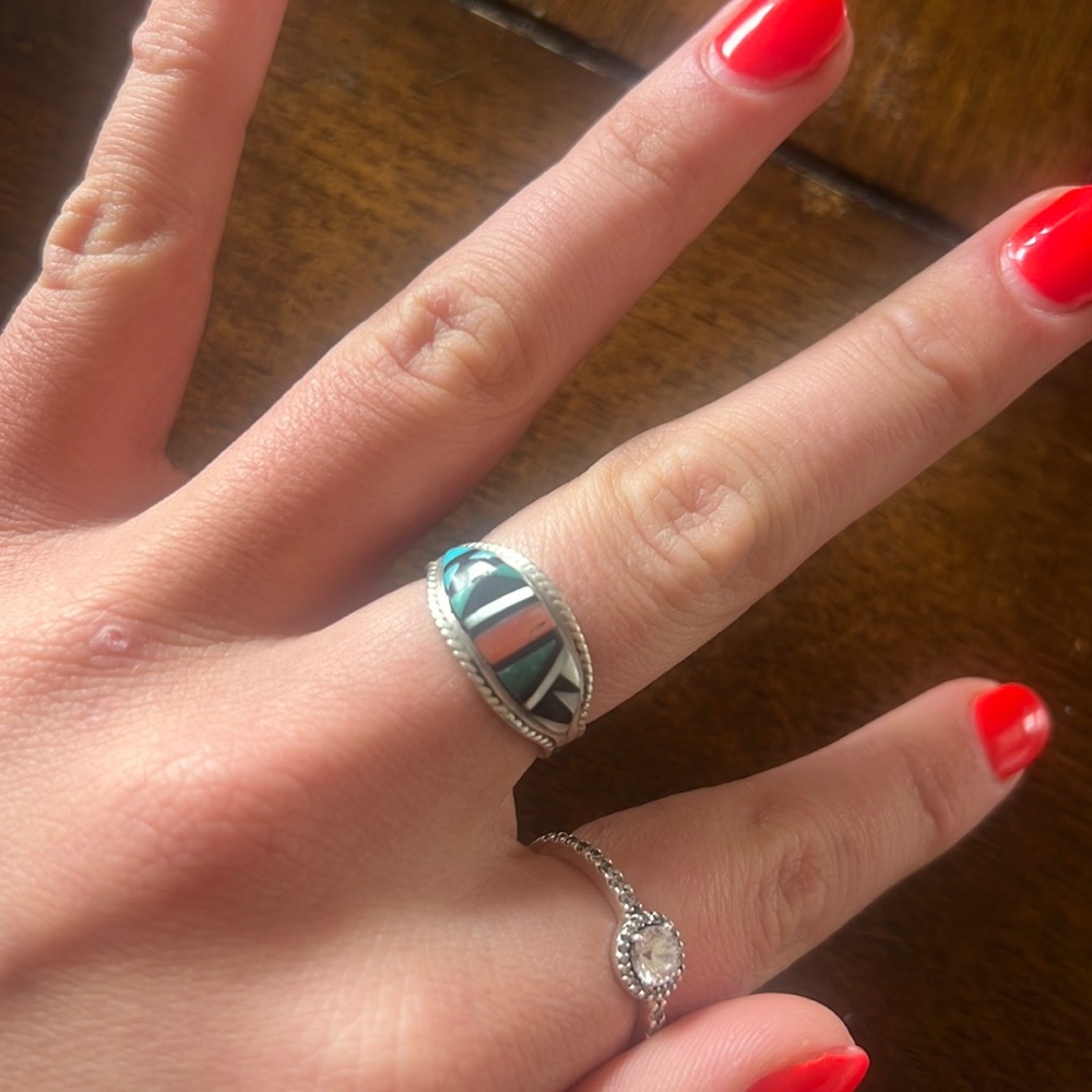 Tribal silver ring